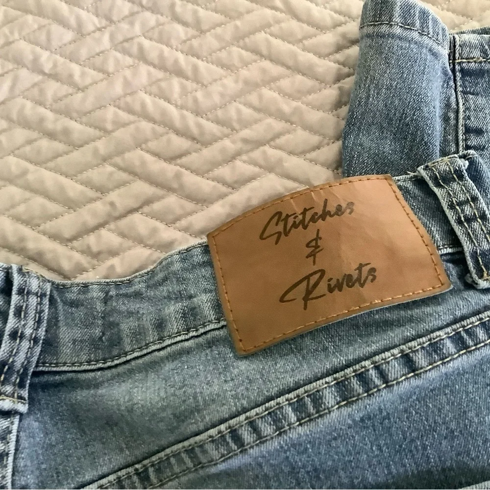 Stitches & Rivits these blue